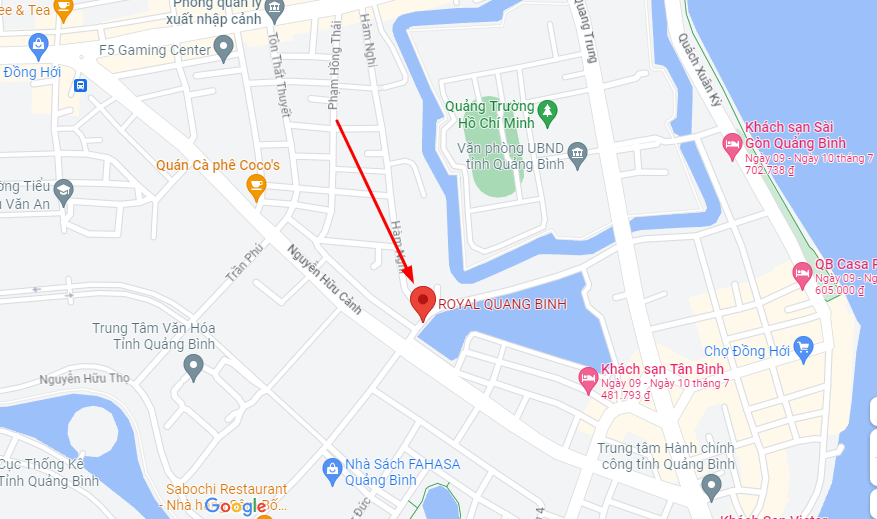 Địa chỉ khách sạn trên Google Map