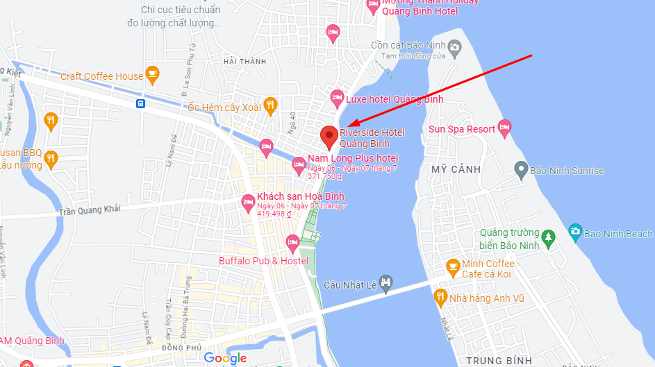 Vị trí khách sạn trên Google Map